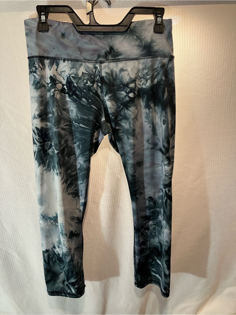 Hannah Blue Gray Tie-Dye Kids Leggings - Picture 8 of 8